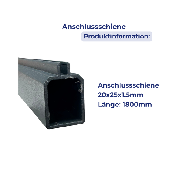 WPC Anschlussschiene Anthrazit RAL7016
