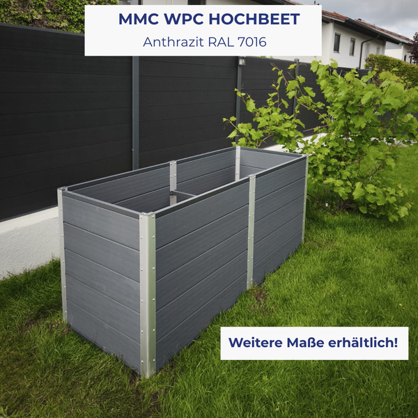 Hochbeet MMC WPC BRUSHLINE Anthrazit RAL 7016