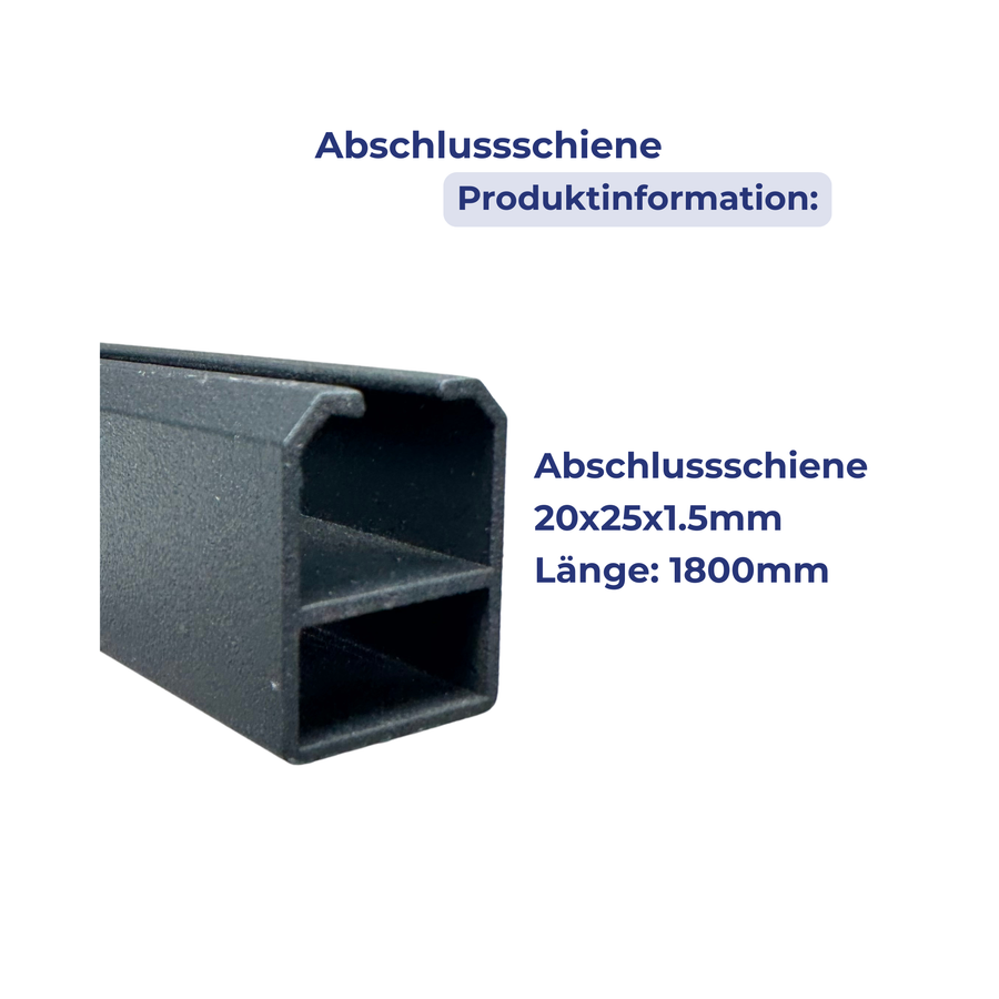WPC Abschlussschiene Anthrazit RAL7016